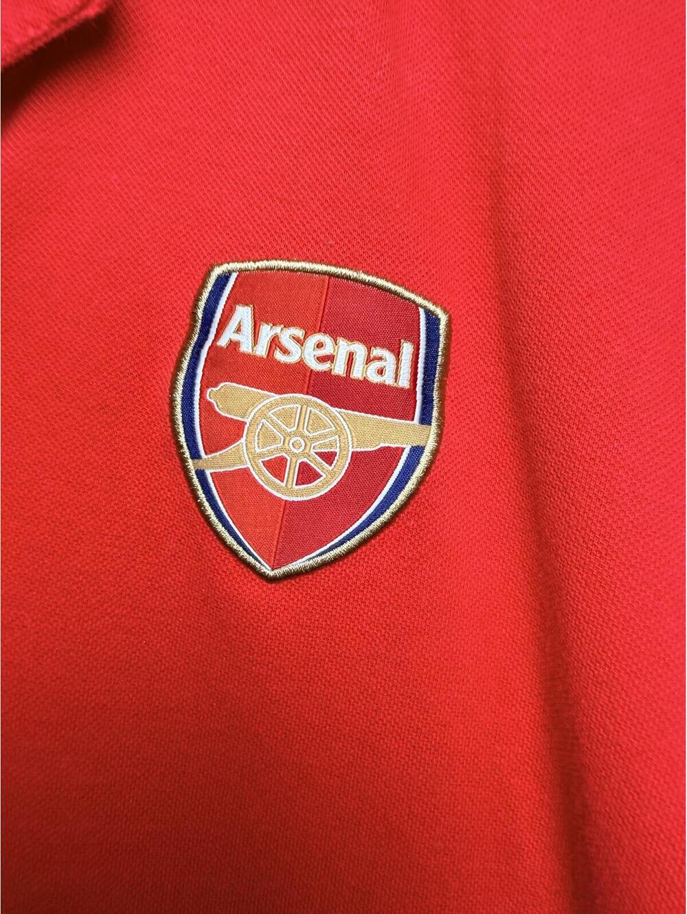 Classic Arsenal FC Red Polo Shirt with Embroidered Crest Size Small - Picture 3 of 7